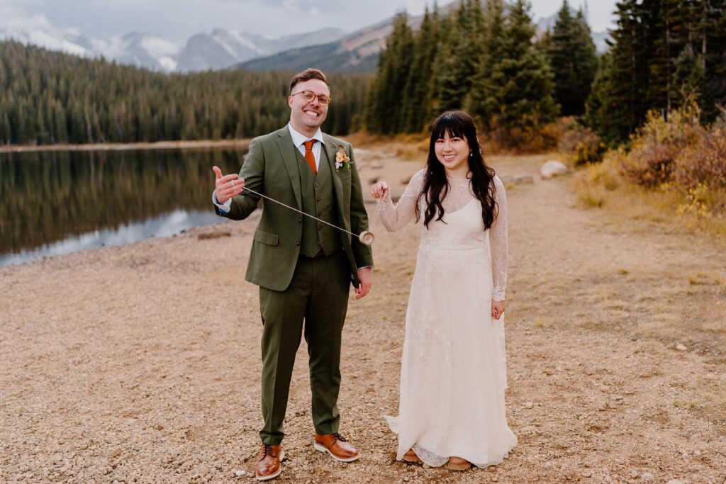 Wedding portraits after Colorado elopement