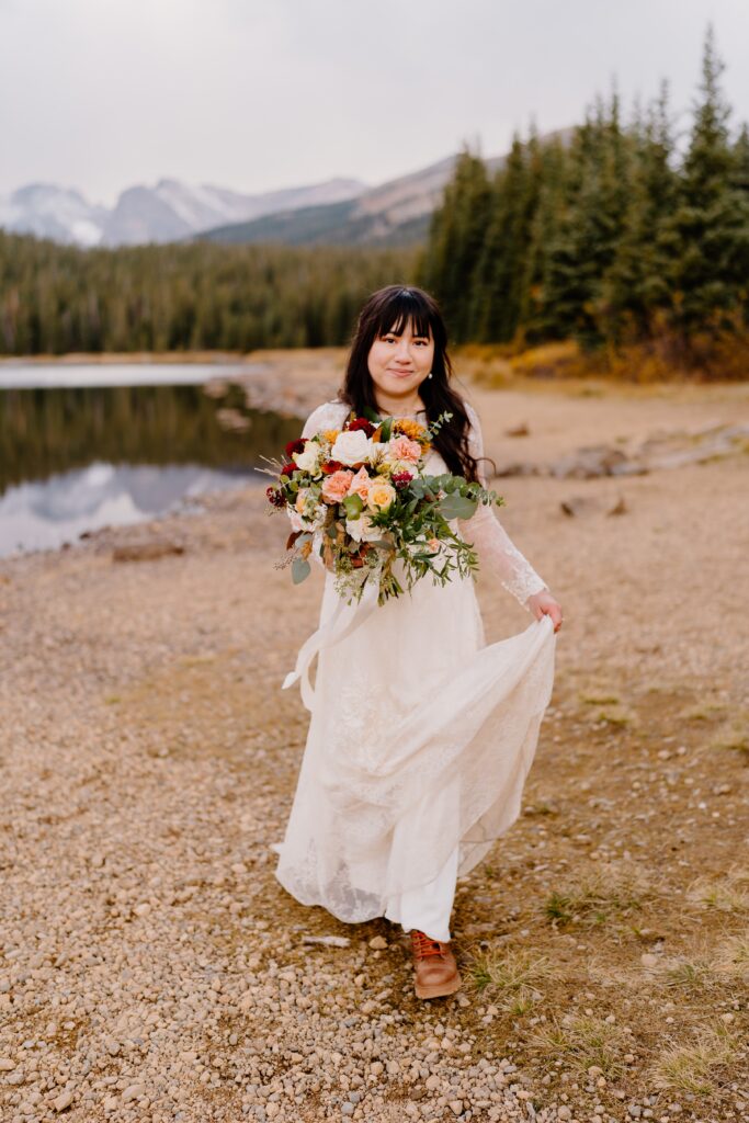 Wedding portraits after Colorado elopement