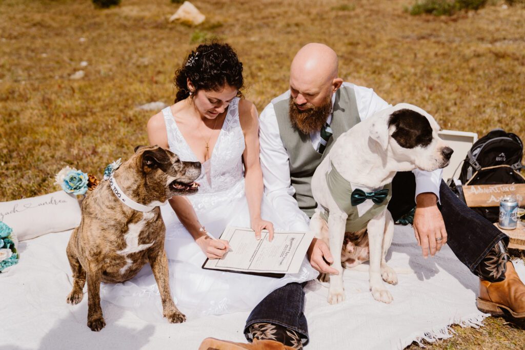 fall elopement in breckenridge colorado