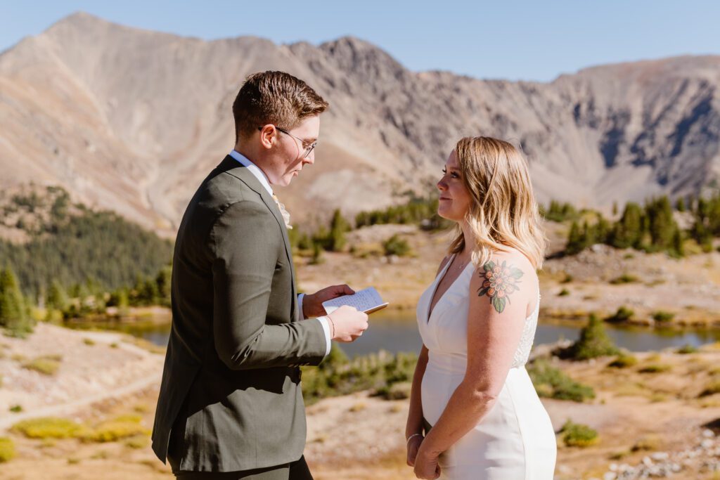 Loveland Pass Colorado elopement