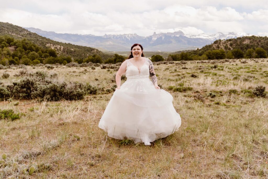 couples portraits at Ridgway State Park, Colorado