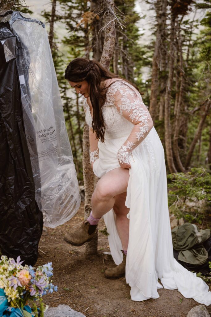 Lake Isabelle elopement photographer and videographer