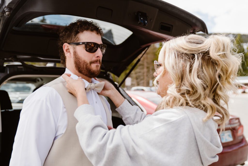 Bear Lake Elopement in Rocky Mountain National Park: Morgan and Layton's Winter Wedding