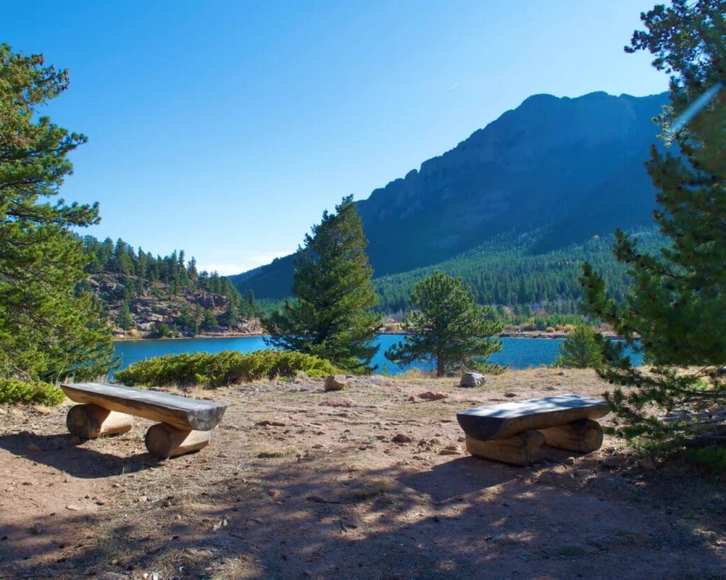 Lily Lake southside ceremony site in RMNP